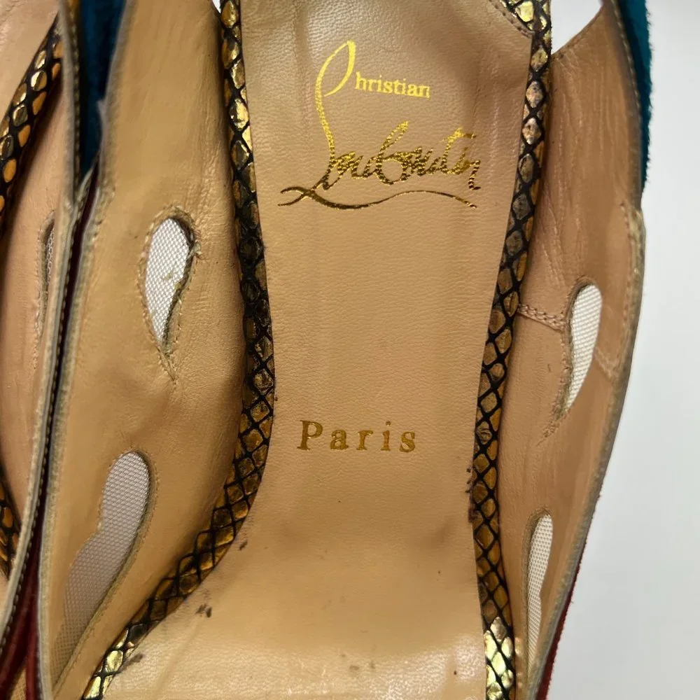 🌷❤️🔥FINAL SALE 🔥 NO OFFERS🌷💥Christian Louboutin Miralep 140 36 - Picture 2 of 8